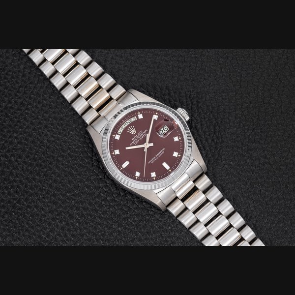 Rolex Day-Date 'Oxblood' Stella Dial