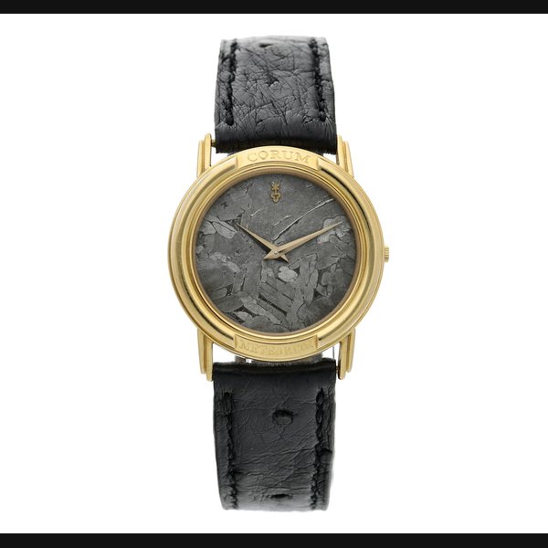Corum Reference 50.450.56  A yellow gold wristwatch with meteorite dial, Circa 1995
