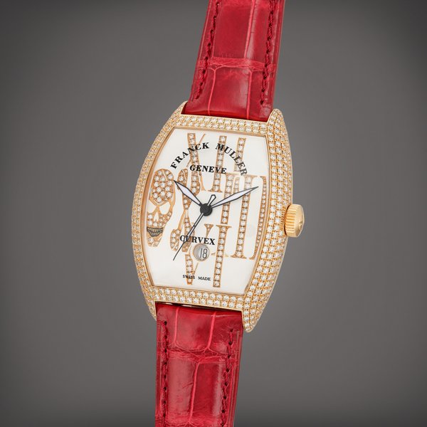 Franck Muller Reference 8880 SC DT GOTH D CD 1 Gothique | A pink gold and diamond-set automatic wristwatch with date, Circa 2017