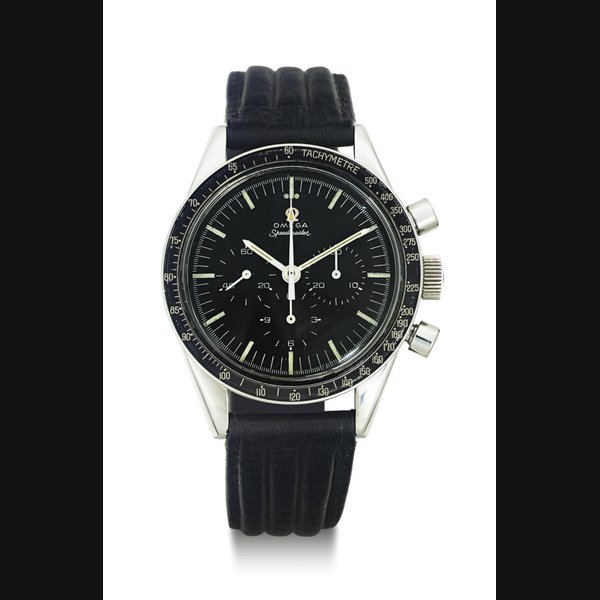Omega OMEGA. A STAINLESS STEEL CHRONOGRAPH WRISTWATCH SIGNED OMEGA, SPEEDMASTER, MOVEMENT NO. 18419489, CASE NO. 145022-69ST, CIRCA 1960