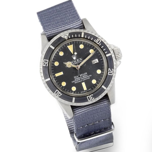 Rolex. A stainless steel automatic calendar watch head Sea-Dweller, Ref:1665, Serial No.622****, Movement No.D65****, Circa 1979