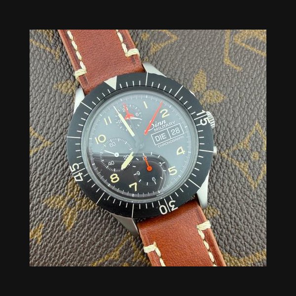 Sinn 156Military Chronograph Calibre Lemania 5100 Automatic Swiss Made WATCH-WORLD-95 Ref. 156.B