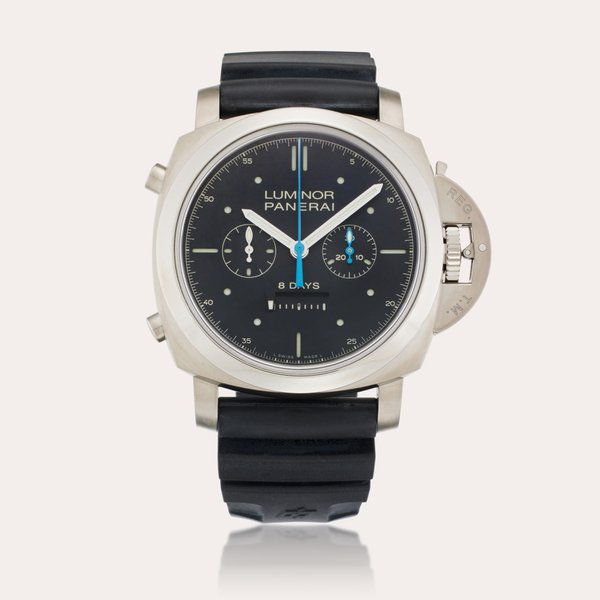Panerai Reference PAM00427 Luminor 1950 Rattrapante | A limited edition titanium split-seconds chronograph wristwatch with 8 day power reserve, Circa 2012