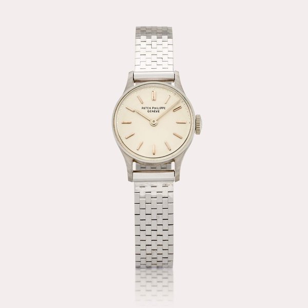 Patek Philippe Reference 1289 | A platinum wristwatch with bracelet, Awarded to Recipients of the 1958 Knudsen Award, Made in 1958