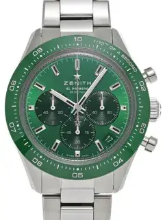 Zenith Zenith Chronomaster Sport 03.3107.3600/56.M3100 41mm Stainless steel Green