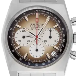 Zenith Zenith Revival 03.A384.400/385.M385 37mm Stainless steel Brown