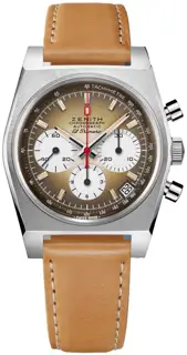Zenith Zenith Revival 03.A384.400/385.C855 37mm Stainless steel Brown