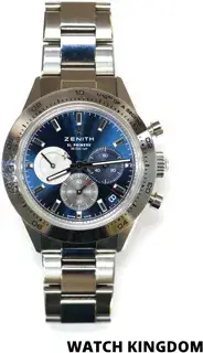Zenith Zenith Chronomaster 03.3114.3600/51.M3100 41mm Stainless steel Blue, Price & Market Data