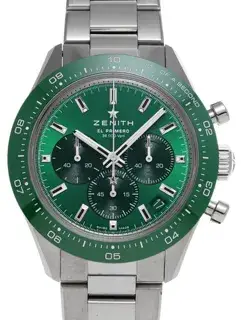 Zenith Zenith Chronomaster Sport 03.3107.3600/56.M3100 41mm Stainless steel Green