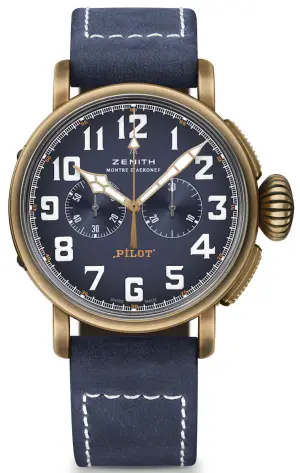 Zenith Pilot Type 20 Extra Special Chronograph, Bronze Blue Dial